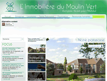 Tablet Screenshot of immobiliere-du-moulin-vert.fr